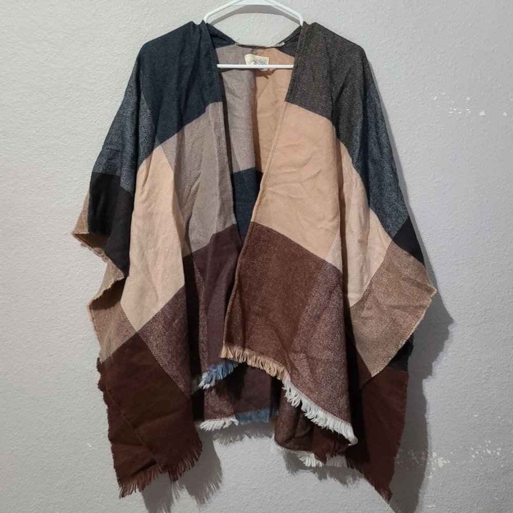 Universal Thread Open Front Ruana Cardigan With Sleeves Size One Size Fits Most